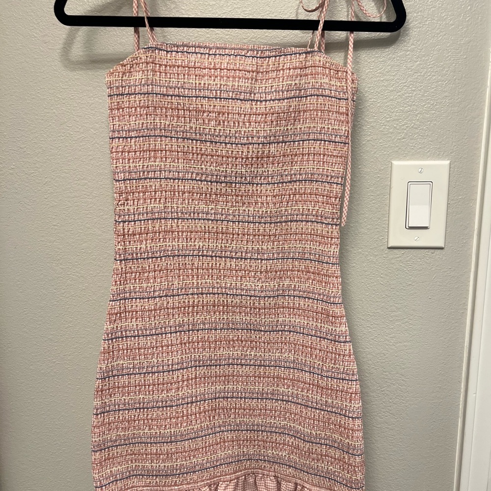 Pink Striped Women's Dress